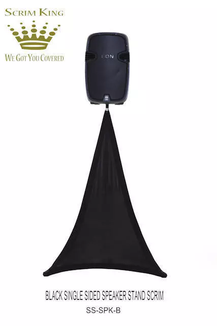 Speaker Stand Scrim - Single Side in Black